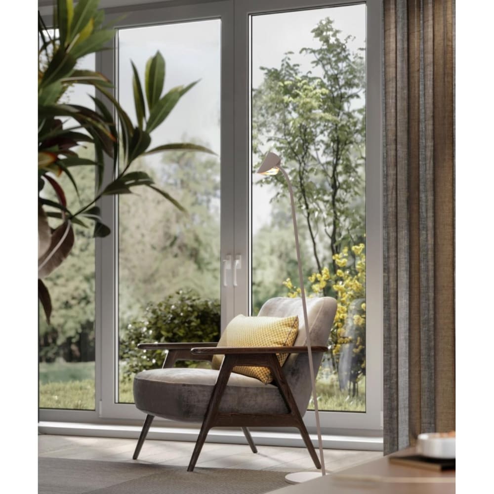 Plafonnier design en métal noir — vue 4