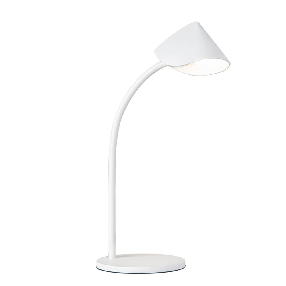 Lampe design en métal blanc