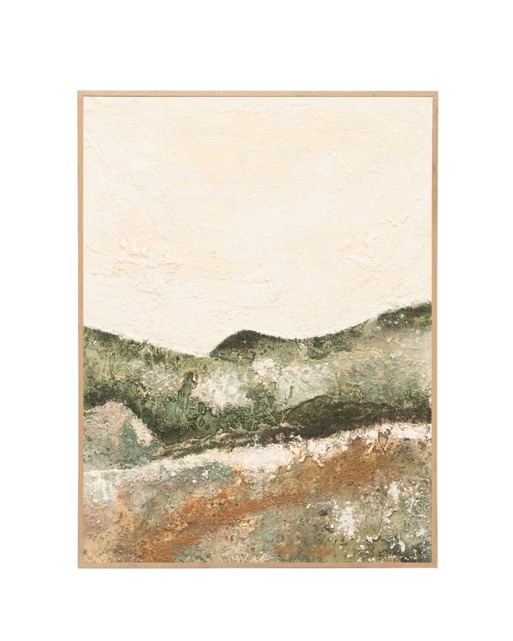 Peinture à l'huile décorative faite à la main cadre marron 80x100cm