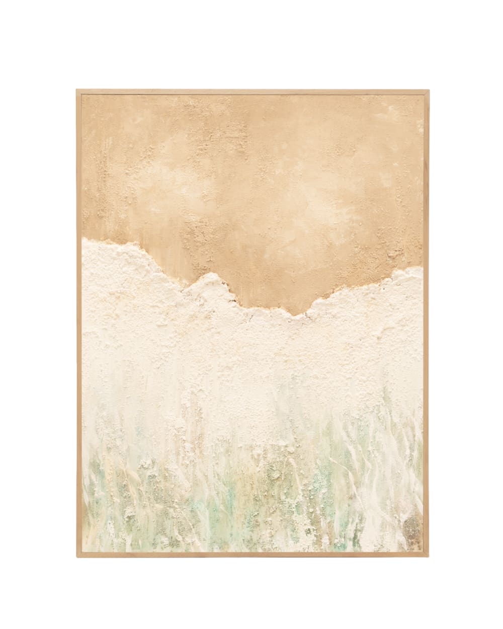 Peinture à l'huile décorative faite à la main cadre marron 80x100cm