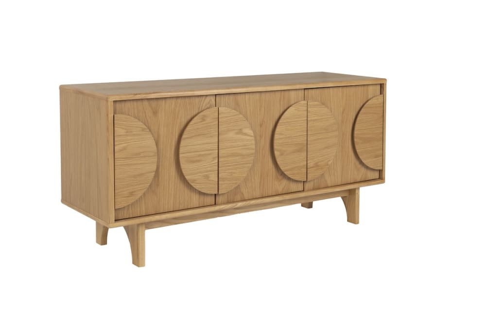 Buffet en bois clair 3 portes l120 - Maisons du Monde