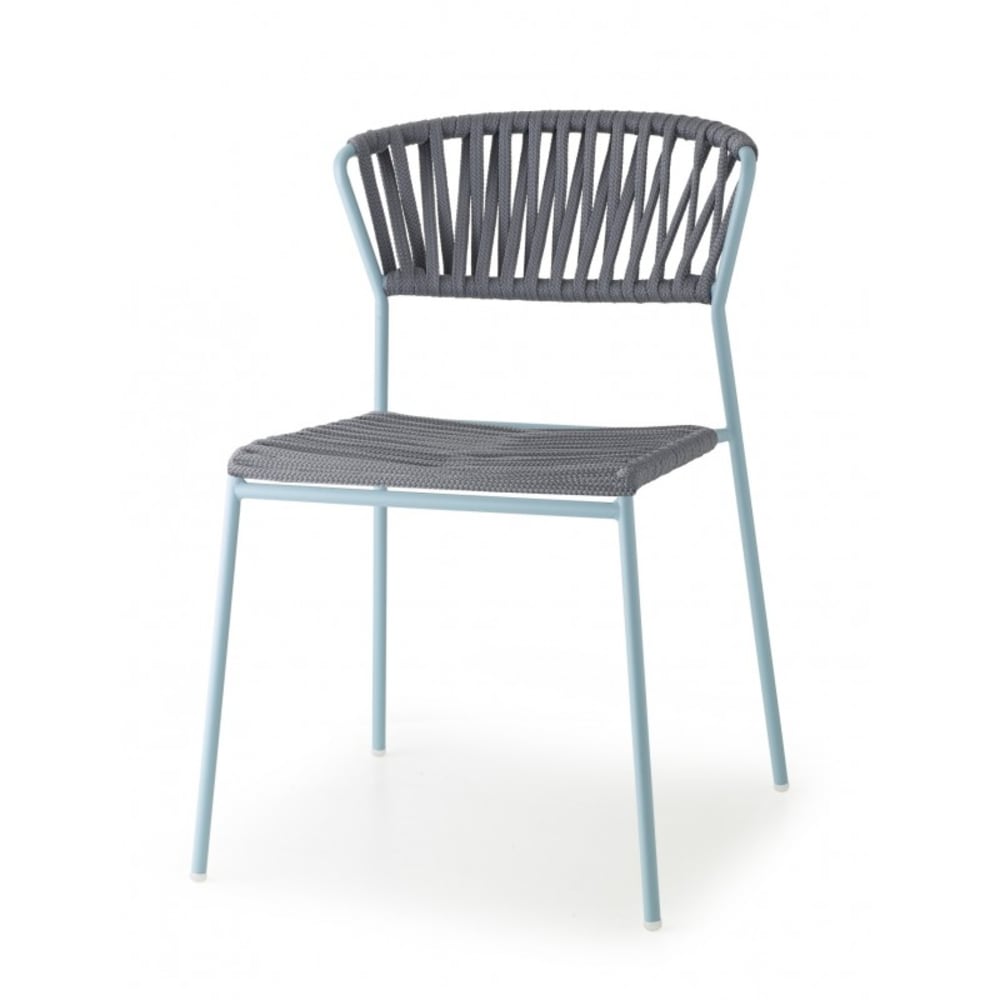 Lot de 2 chaises de jardin en polyester anthracite