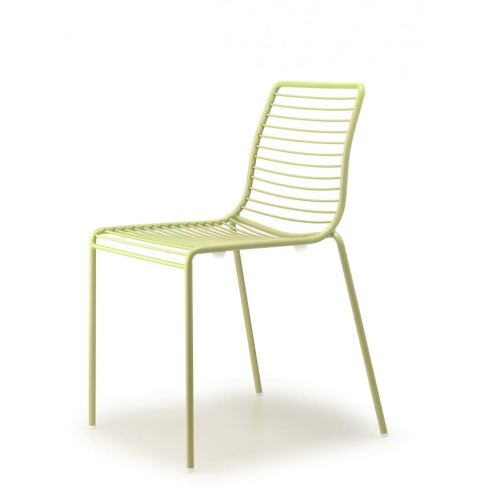 Lot de 2 chaises de jardin en métal vert