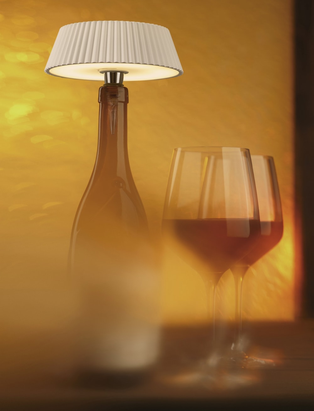 Lampe design en métal blanc — vue 3