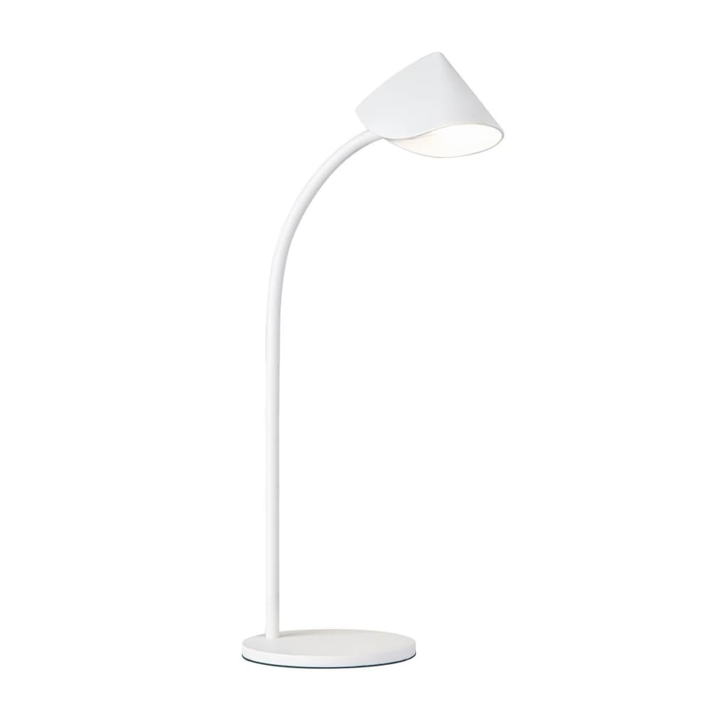 Lampe design en métal blanc