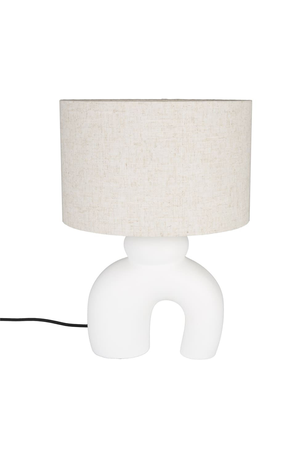 Lampe design en céramique blanc
