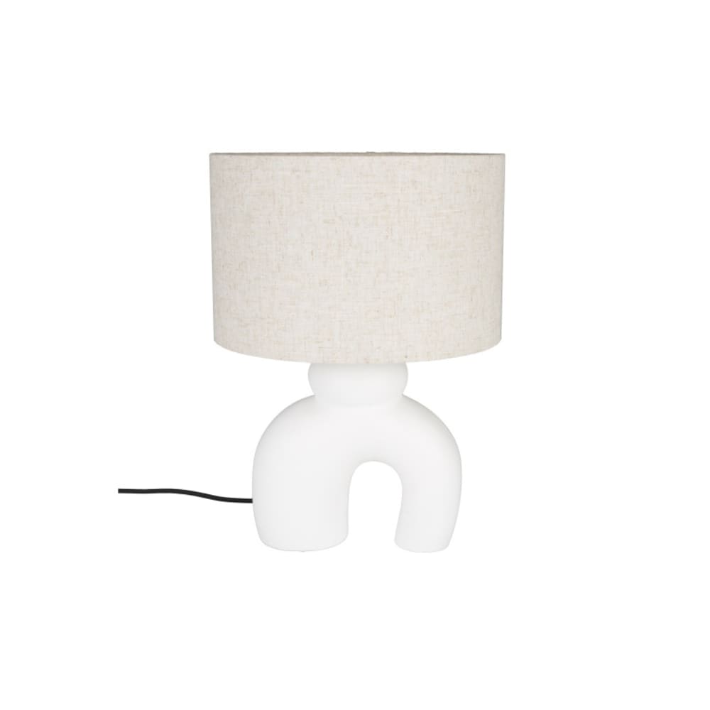 Lampe design en céramique blanc - Maisons du Monde