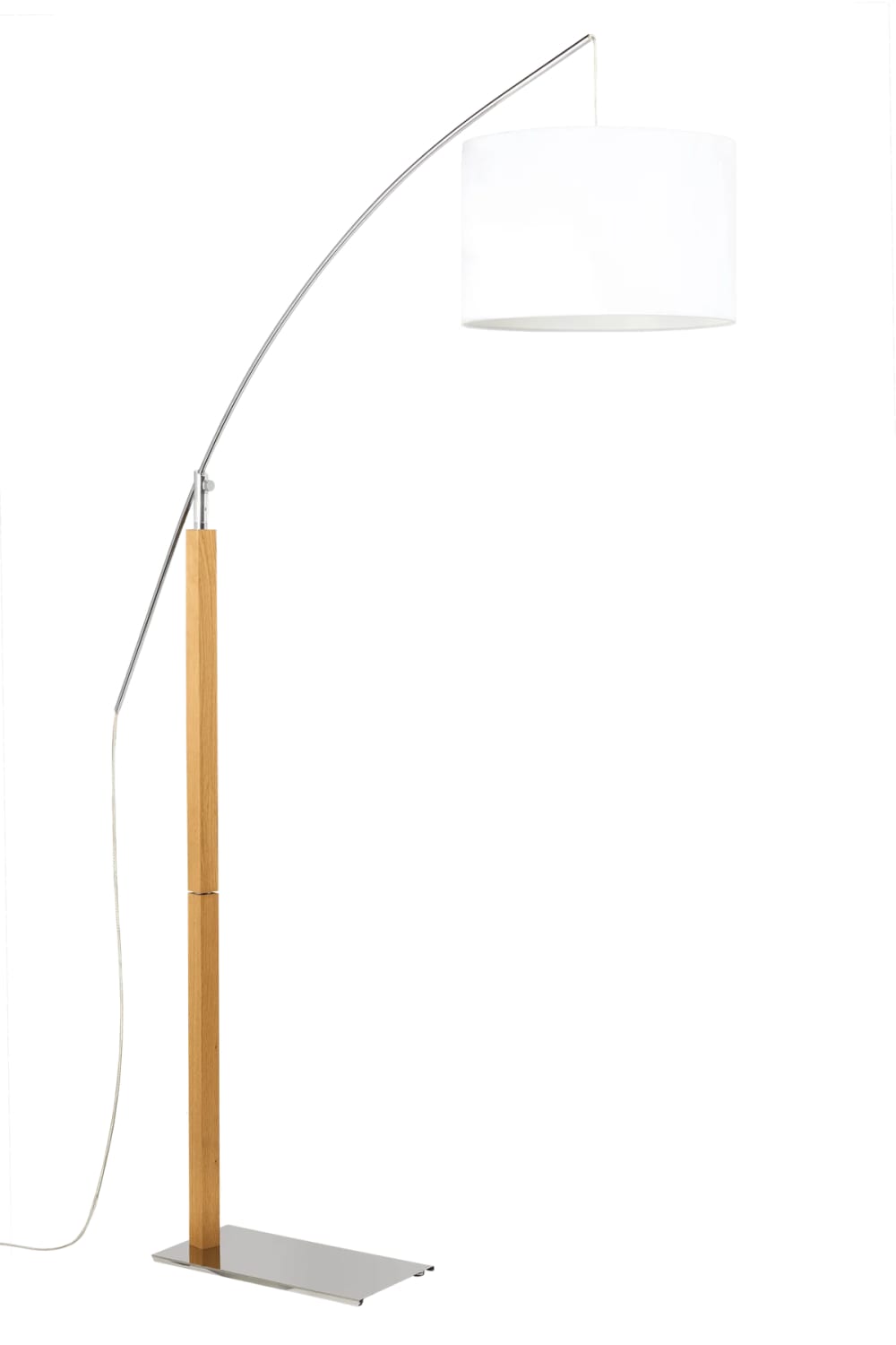 Lampadaire design en bois beige