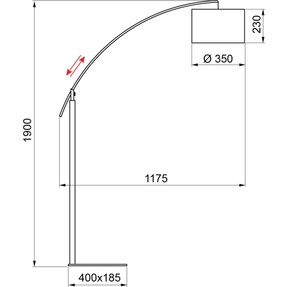 Lampadaire design en bois beige — vue 4