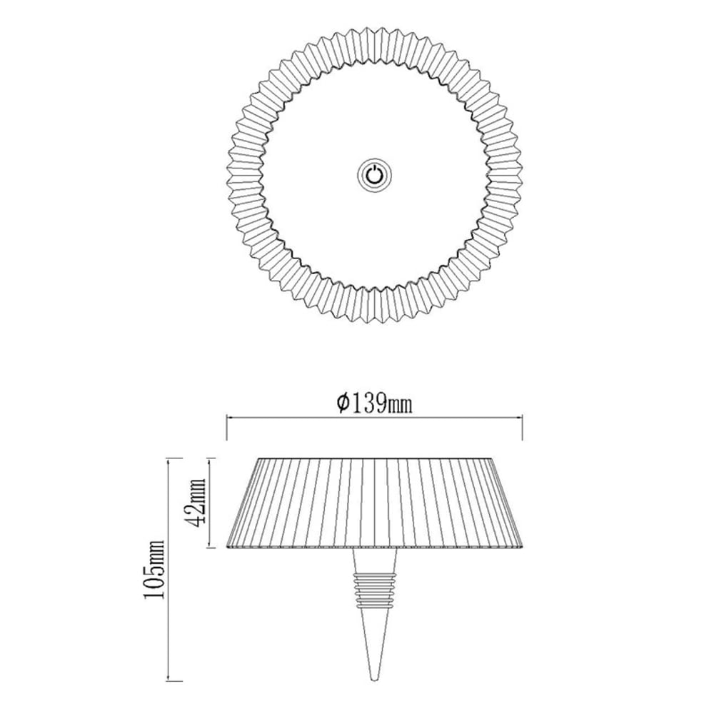 Lampe design en métal marron — vue 3