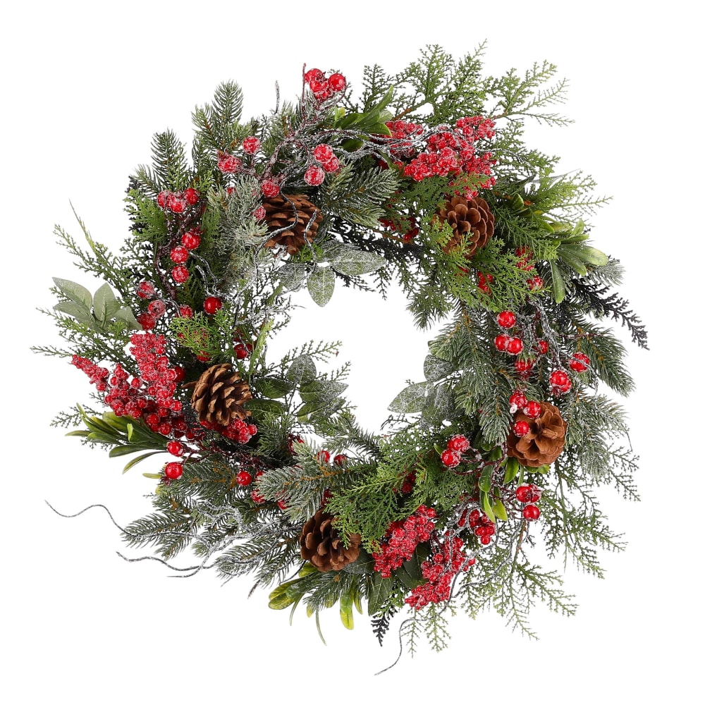 Couronne de noël rouge