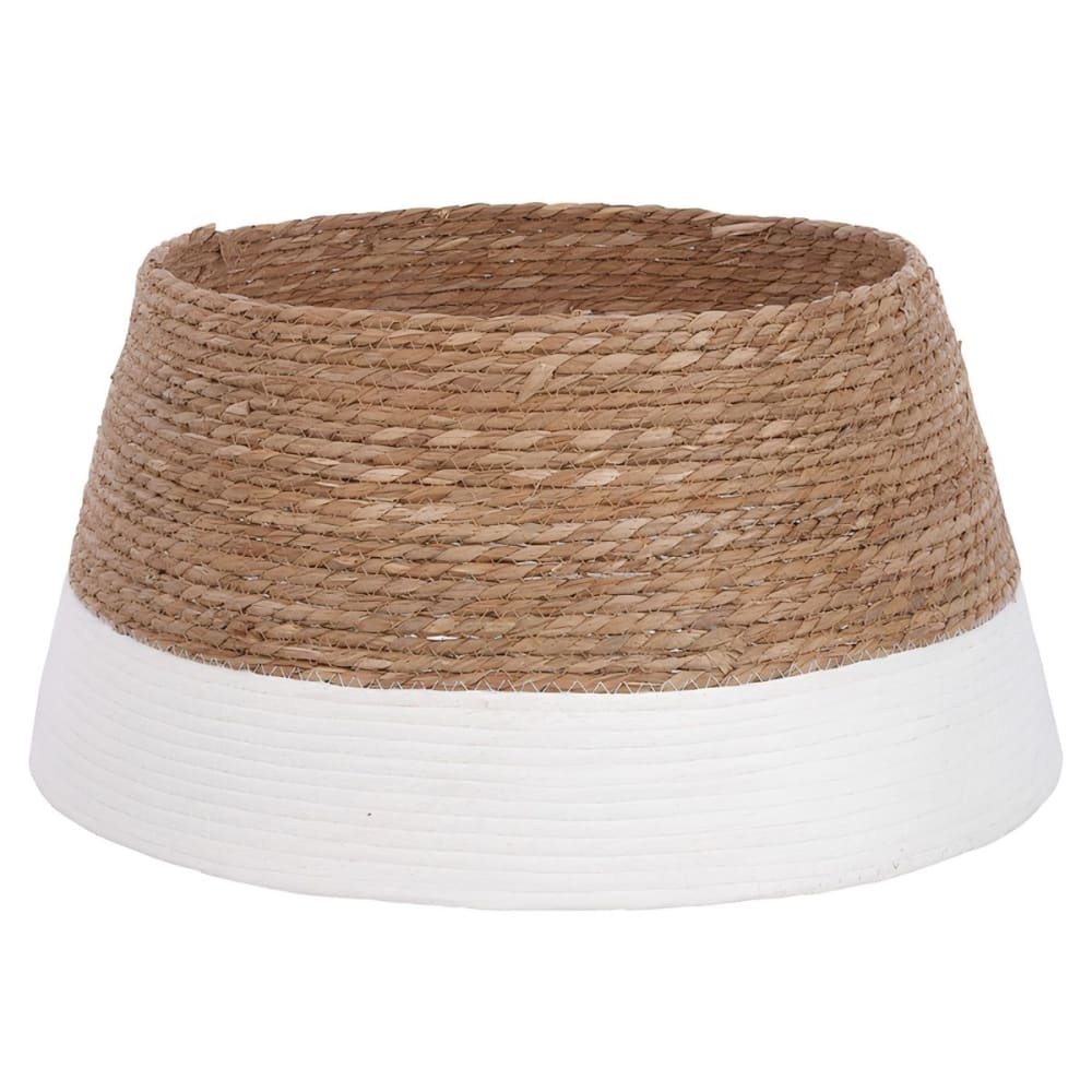 Weihnachtsbaumdecke Creme Weiß Seegras H26Xb50Xl50Cm