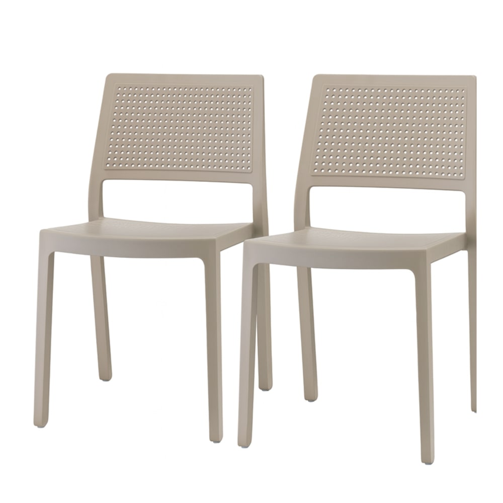 Lot de 2 chaises design