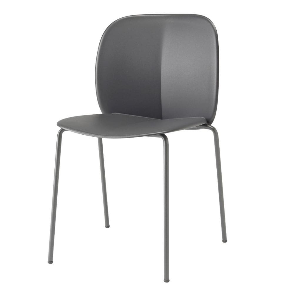 chaise design en plastique - anthracite