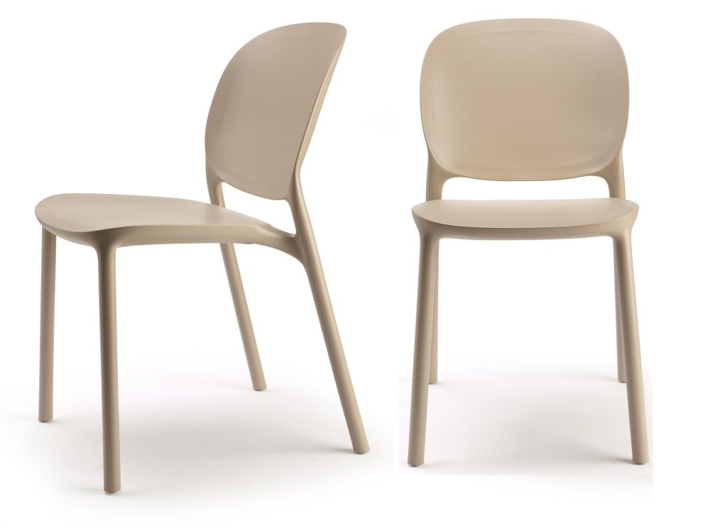 Lot de 2 chaises design