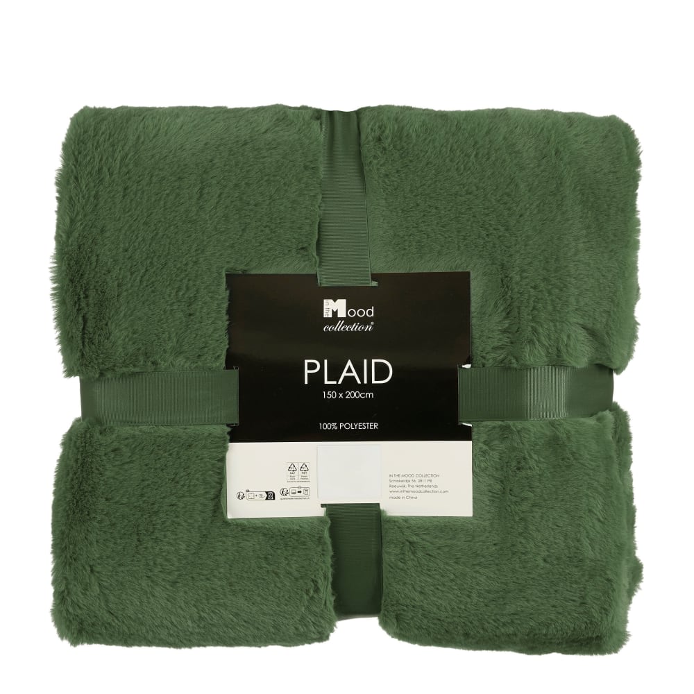 Plaid brun foncé polyester