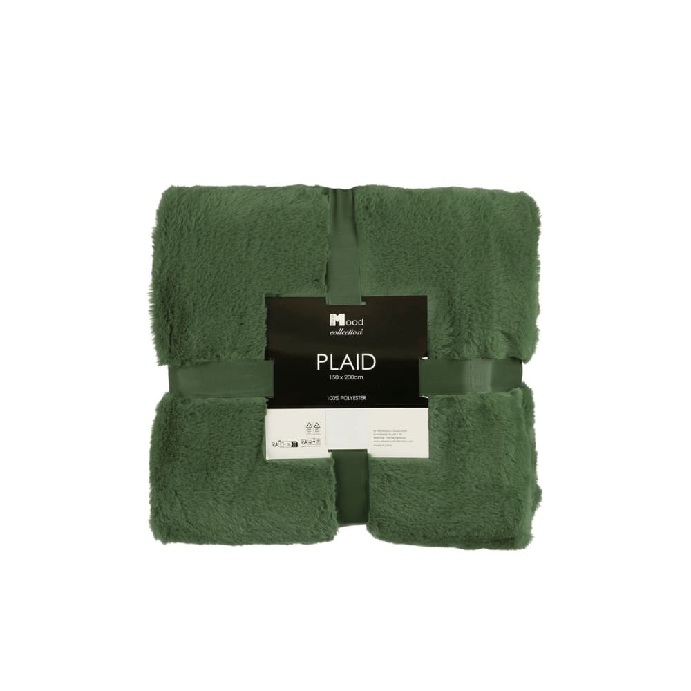 Plaid Bronte Dunkelbraun Polyester H2xB150xL200cm - Maisons Du