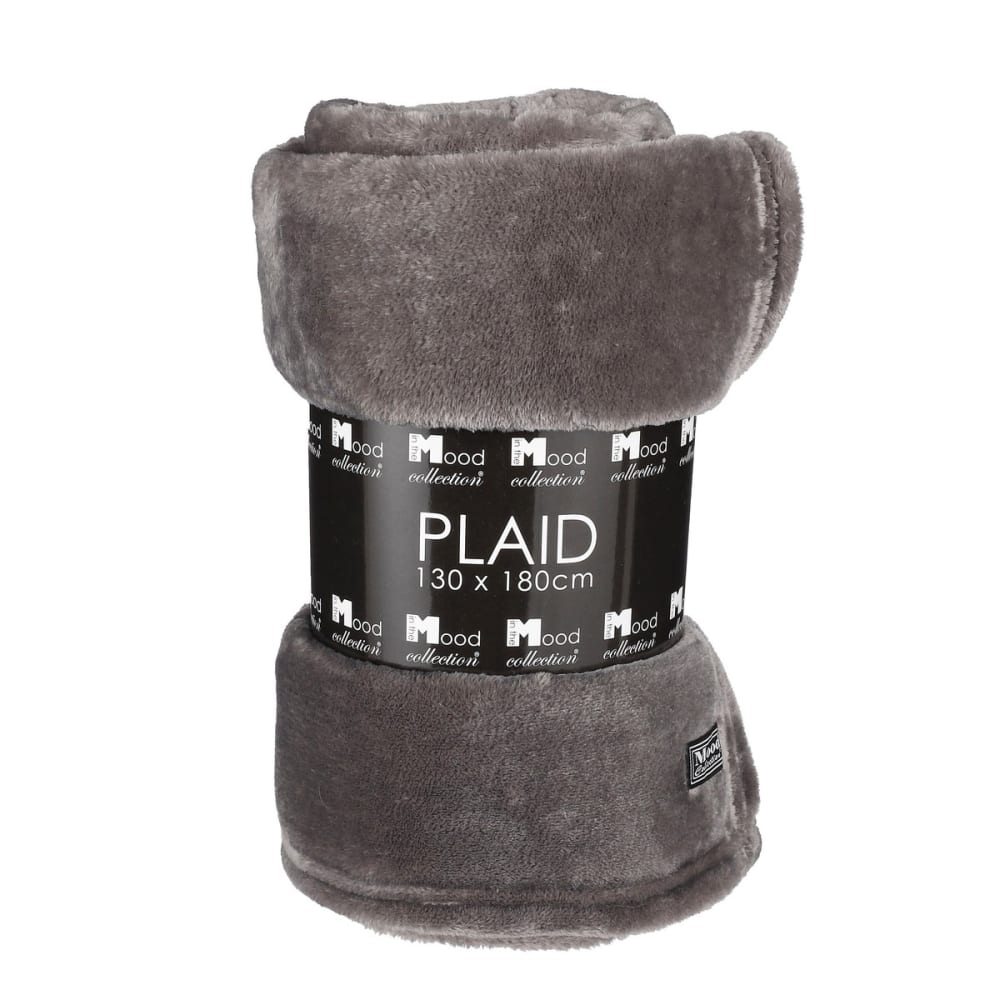 Plaid anthracite polyester h1xl130xl180cm Plaid anthracite polyester h1xl130xl180cm