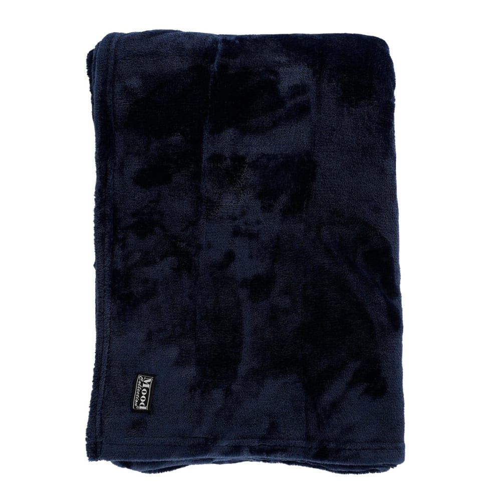 Plaid Mica Dunkelblau Polyester H1xB130xL180cm - Maisons Du Monde
