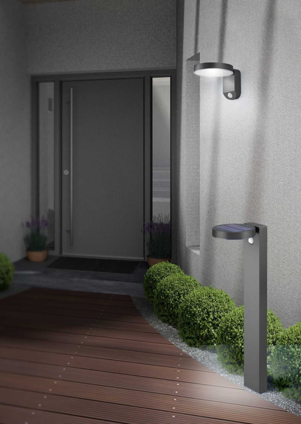 Luminaires de jardin en métal anthracite