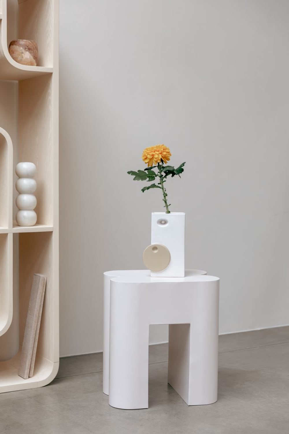 Vase et pot en céramique blanc - Maisons du Monde