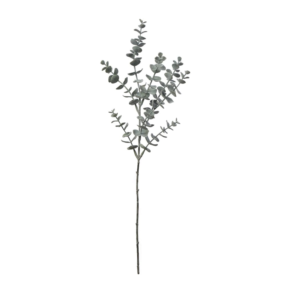 Tige d'eucalyptus artificielle verte h53