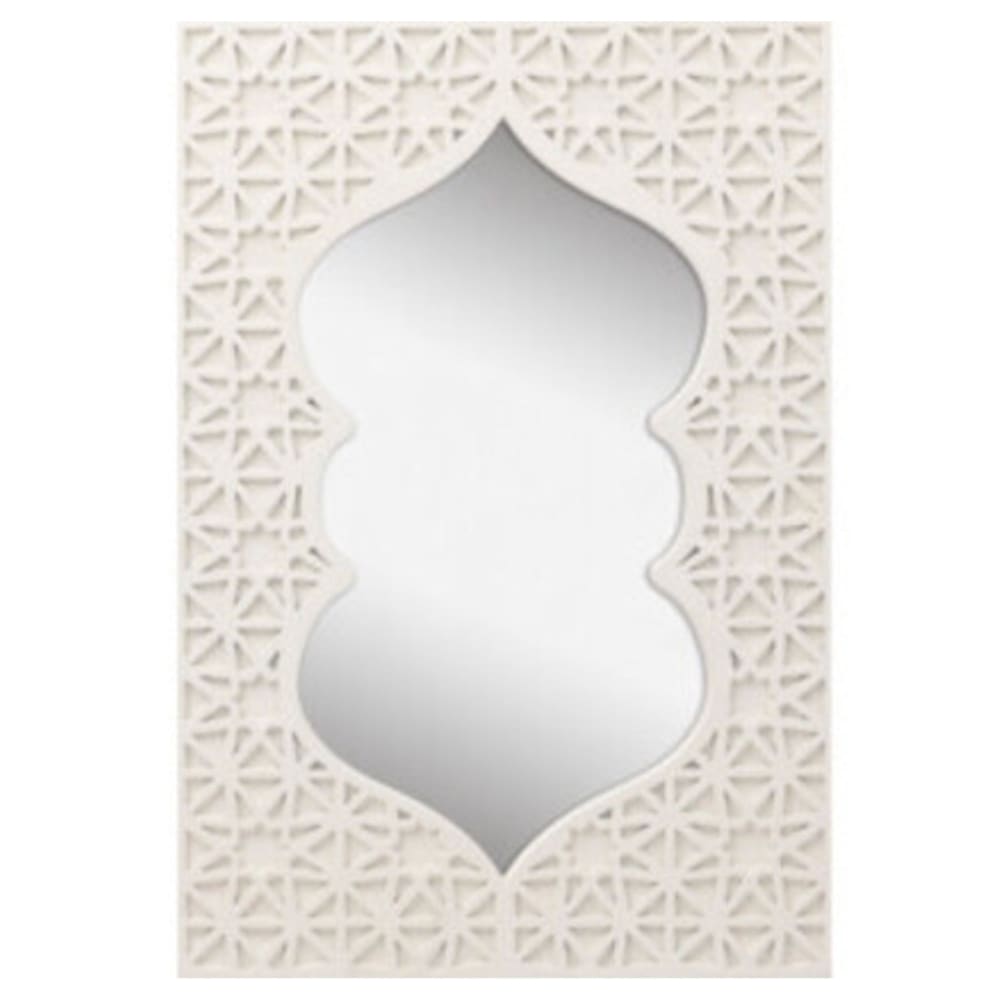 Set de 2 miroirs orientaux bois rectangulaires 34x23.5x1cm - Maisons du Monde