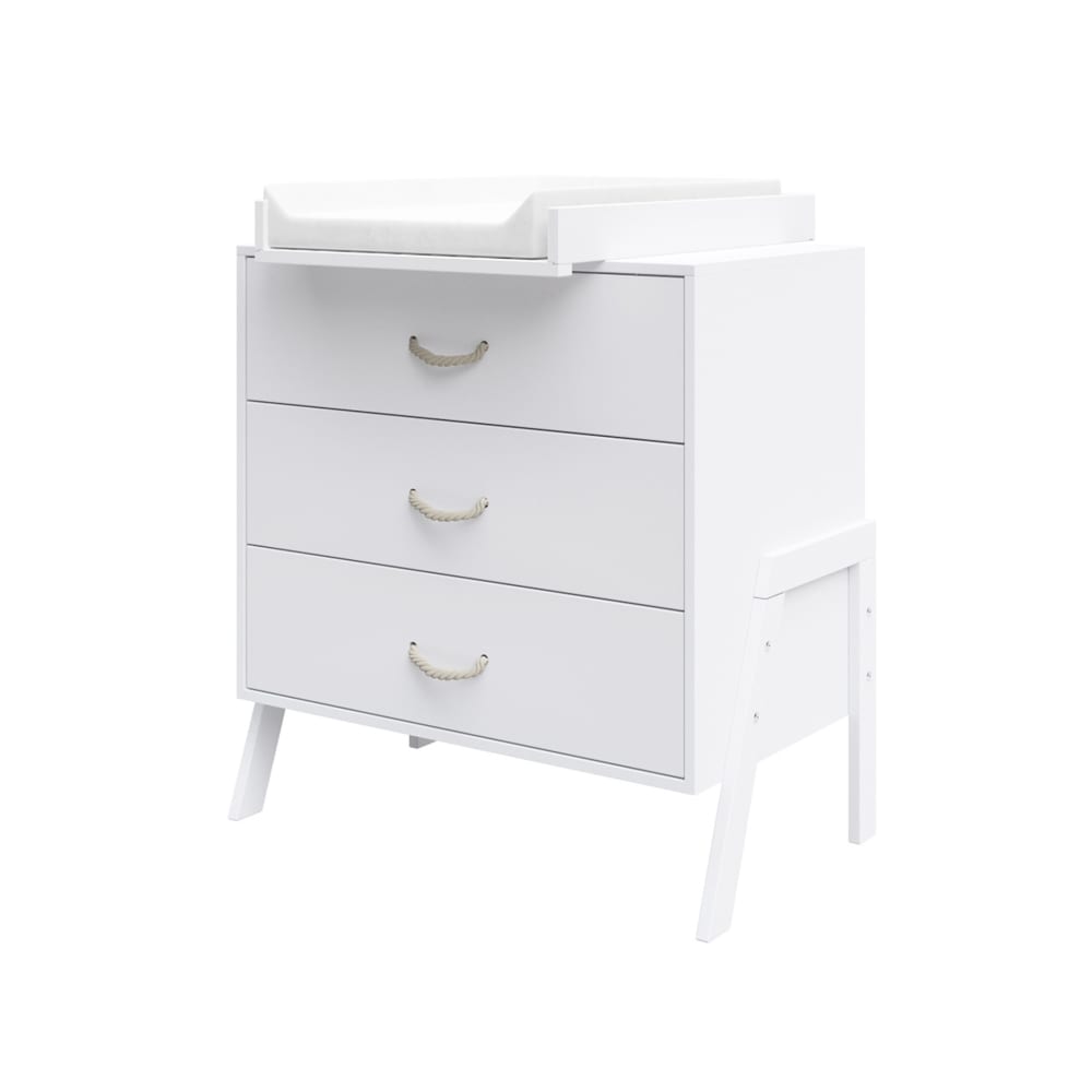 Commode à langer 3 tiroirs - table à langer amovible et matelas