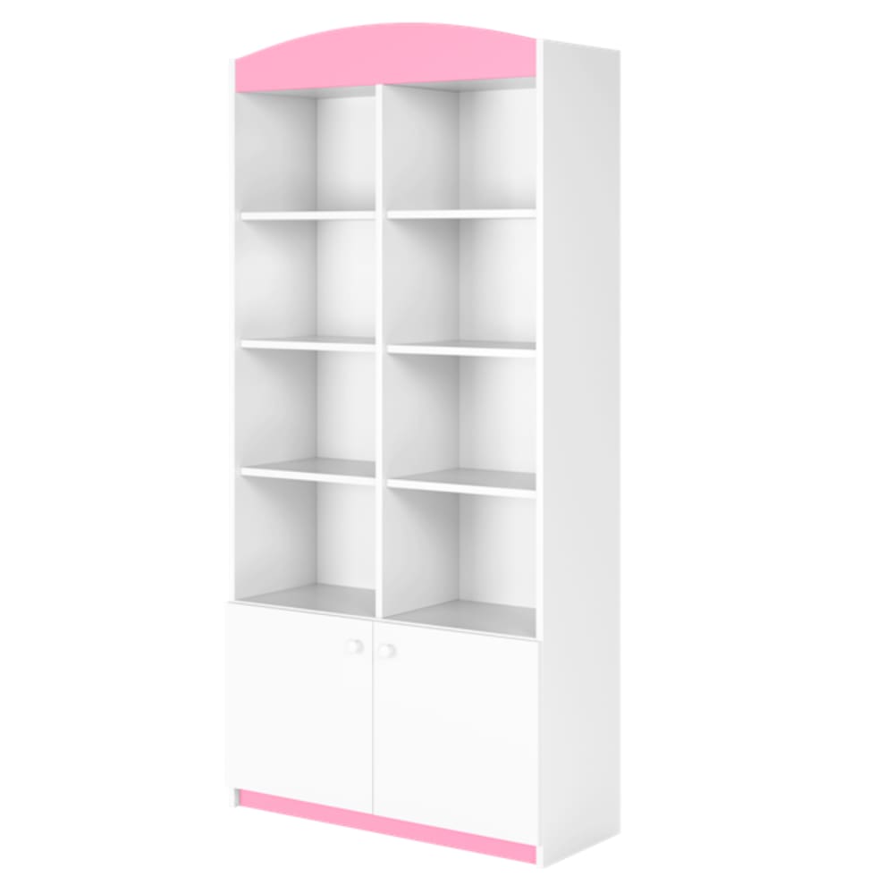 Bibliothèque enfant double - pivoine