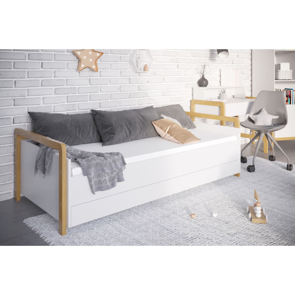 Lit banquette avec matelas- 180x80cm - Maisons du Monde