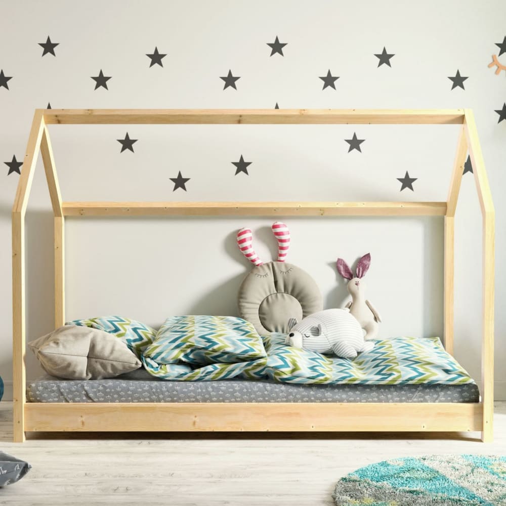 Lit cabane enfant bella - bois, 160x80cm - Maisons du Monde
