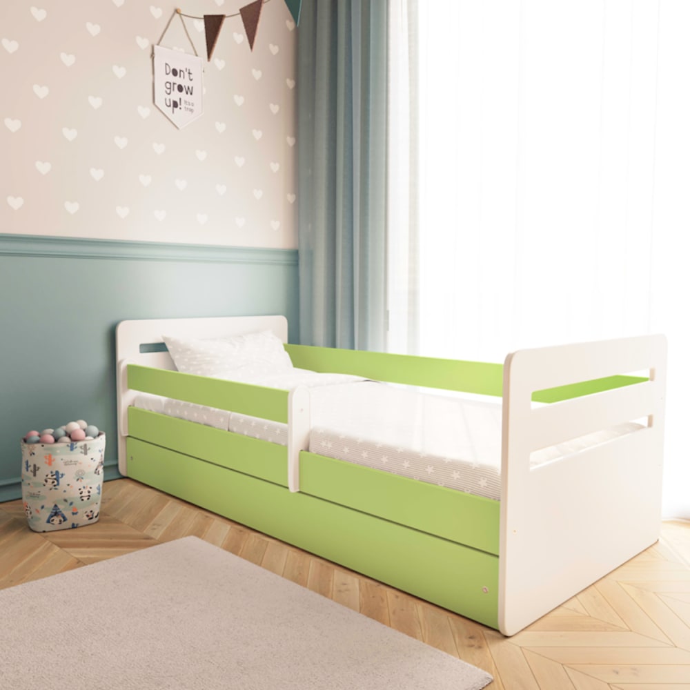 Lit enfant avec matelas et tiroir- 140x80cm - Maisons du Monde