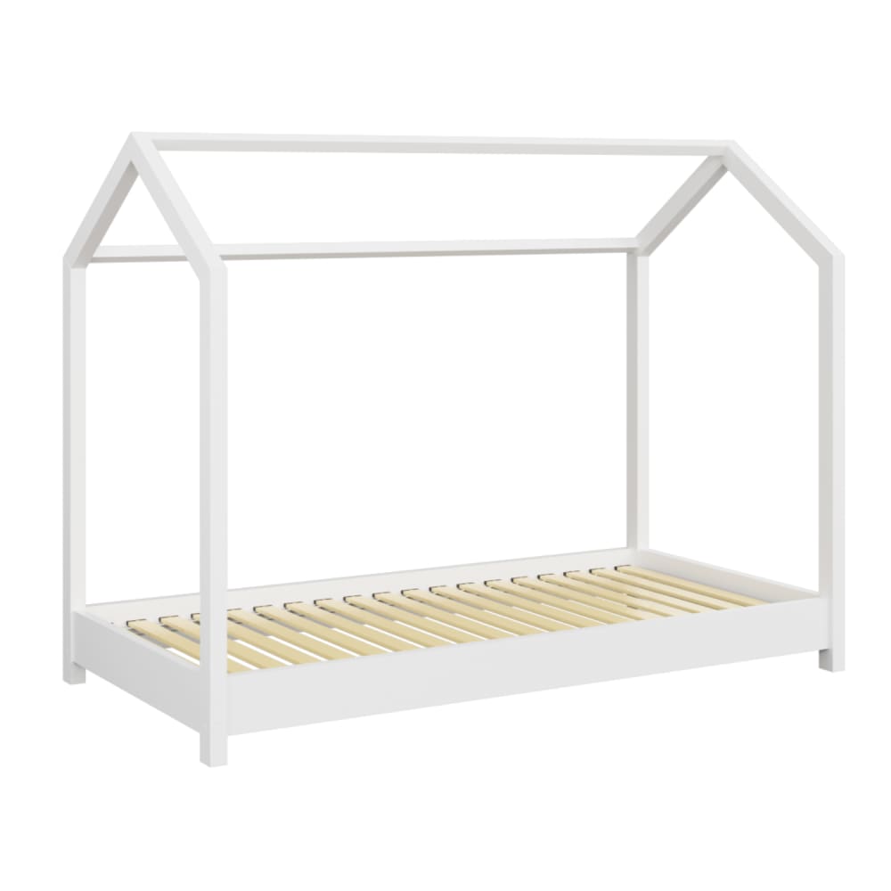 Lit cabane enfant bella - blanc, 180x80cm