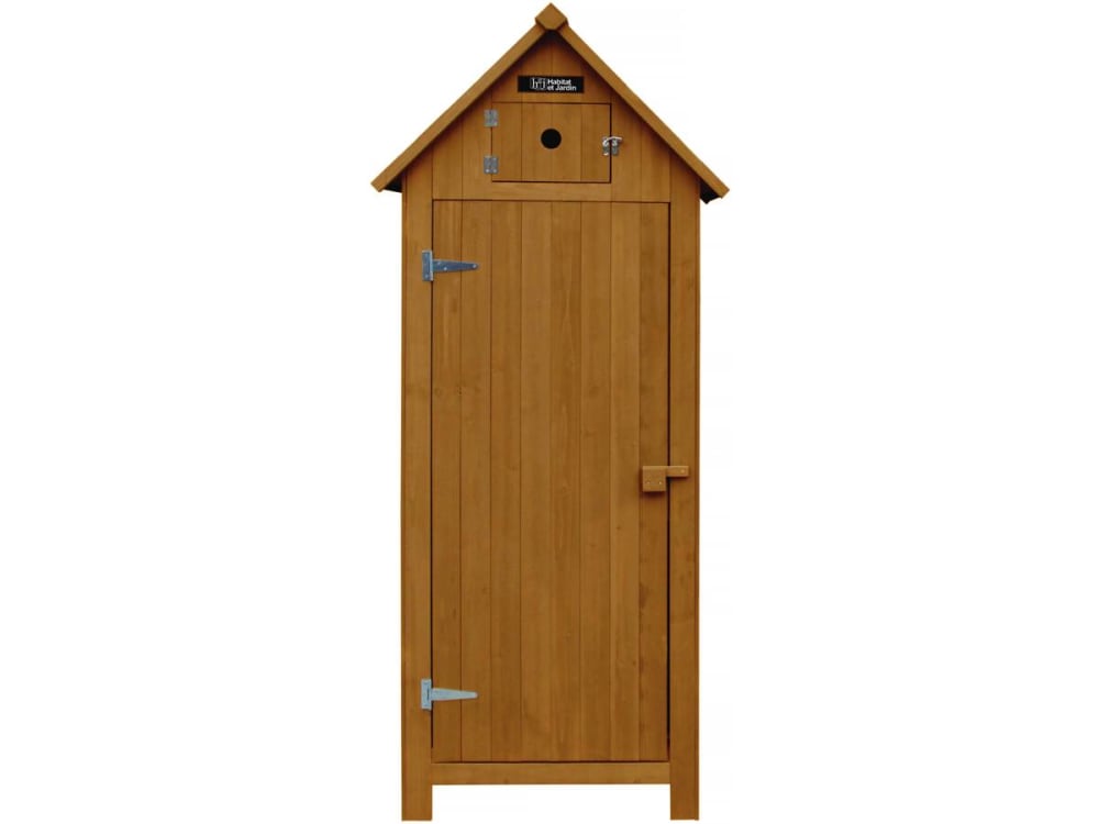Armoire de jardin bois marron 77 x 54 x 179 cm
