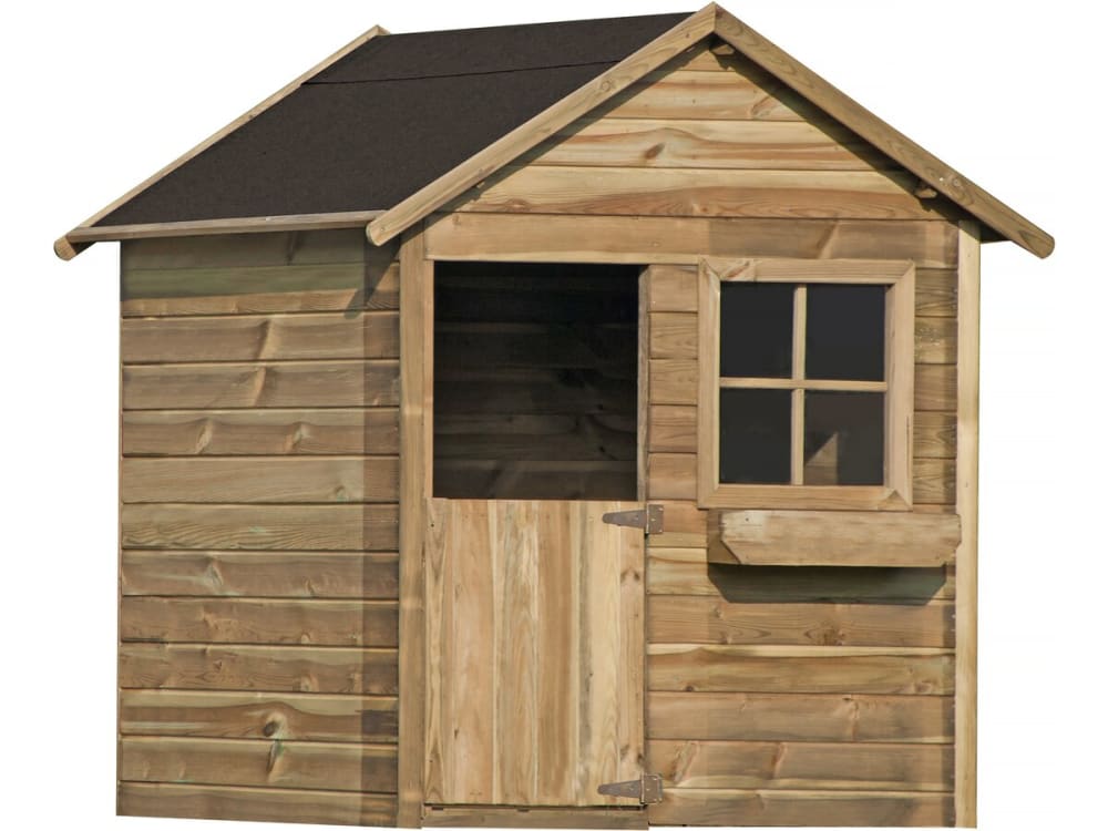 Cabane enfant bois marron 126 x 112 x 158 cm