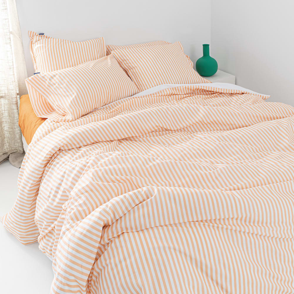 Housse de couette 100% Coton Pêche 240x220 cm — vue 4