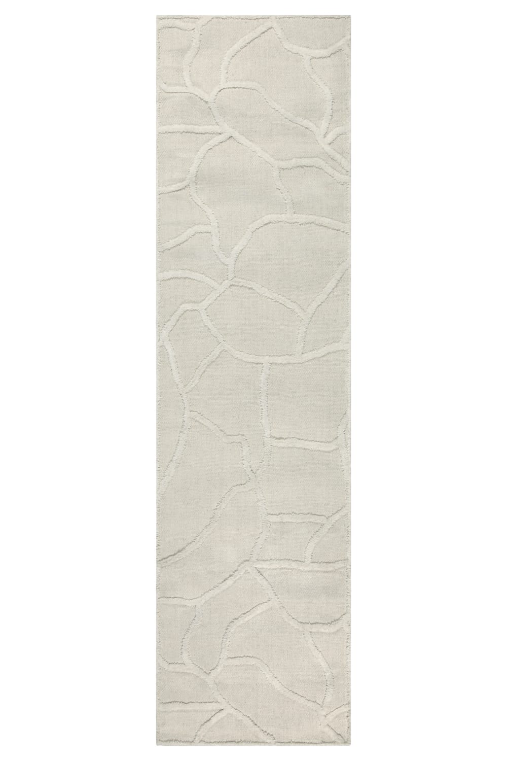 Wecon Home Teppich handgetuftet , creme, 80x230 style modern Beige Öko-Tex Zertifikat Pes - Polyester
