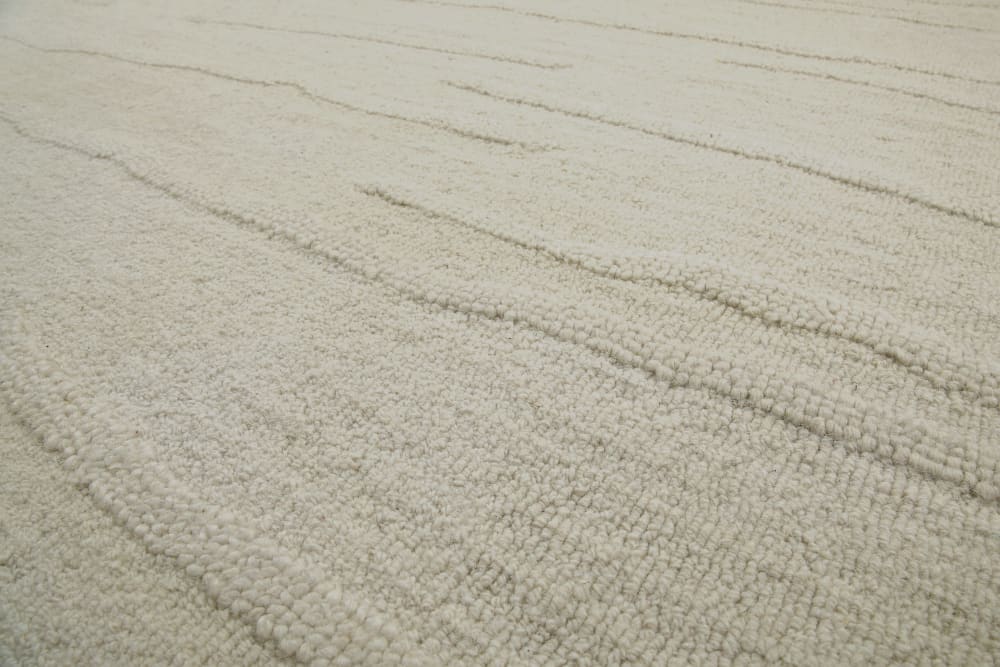 Tapis pure laine tufté main crème 110x170 — vue 4