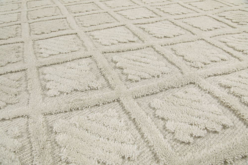 Tapis pure laine tufté main crème 140x200 — vue 4