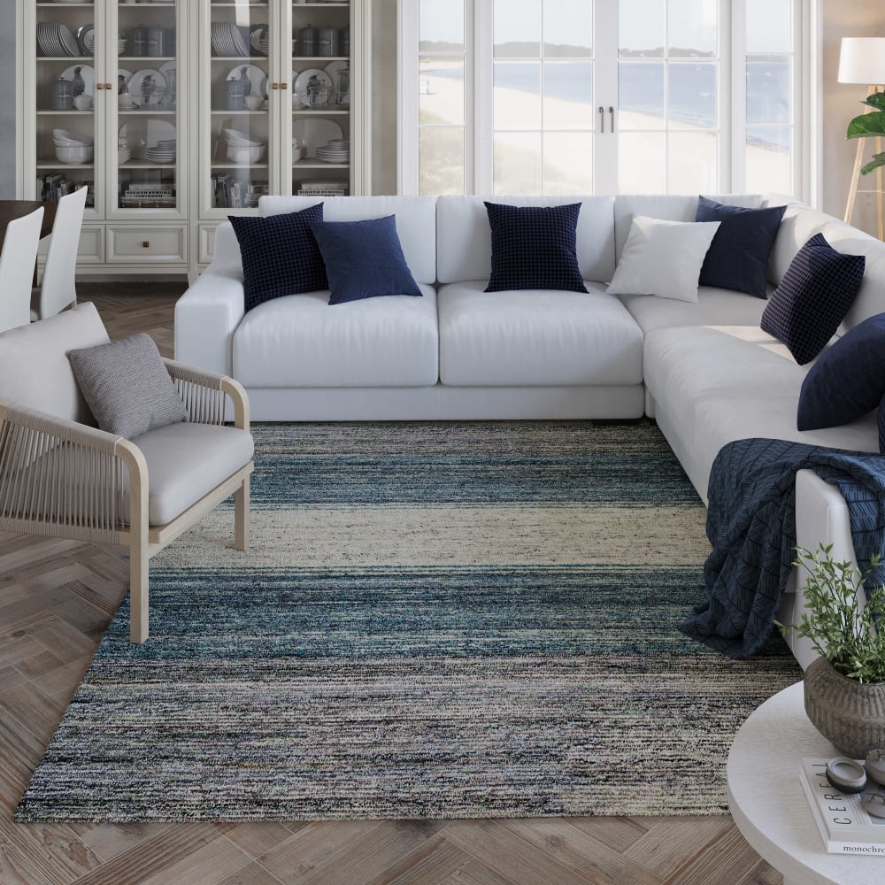 Tapis tufté main rayures 70x140 - Maisons du Monde