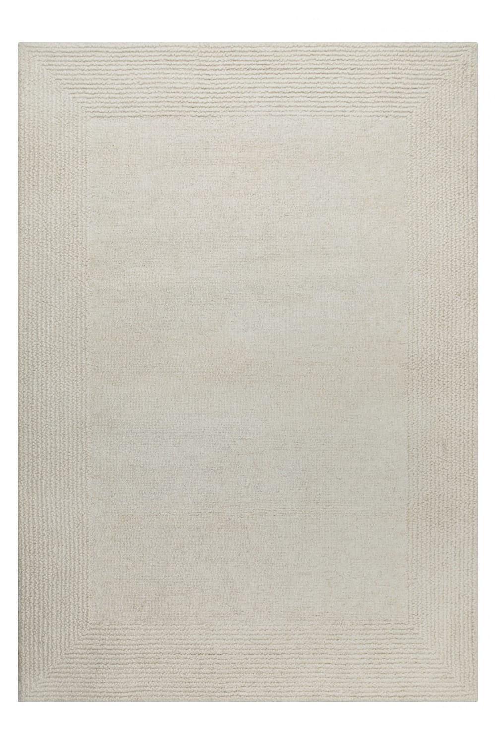 Tapis pure laine tufté main crème 240x340