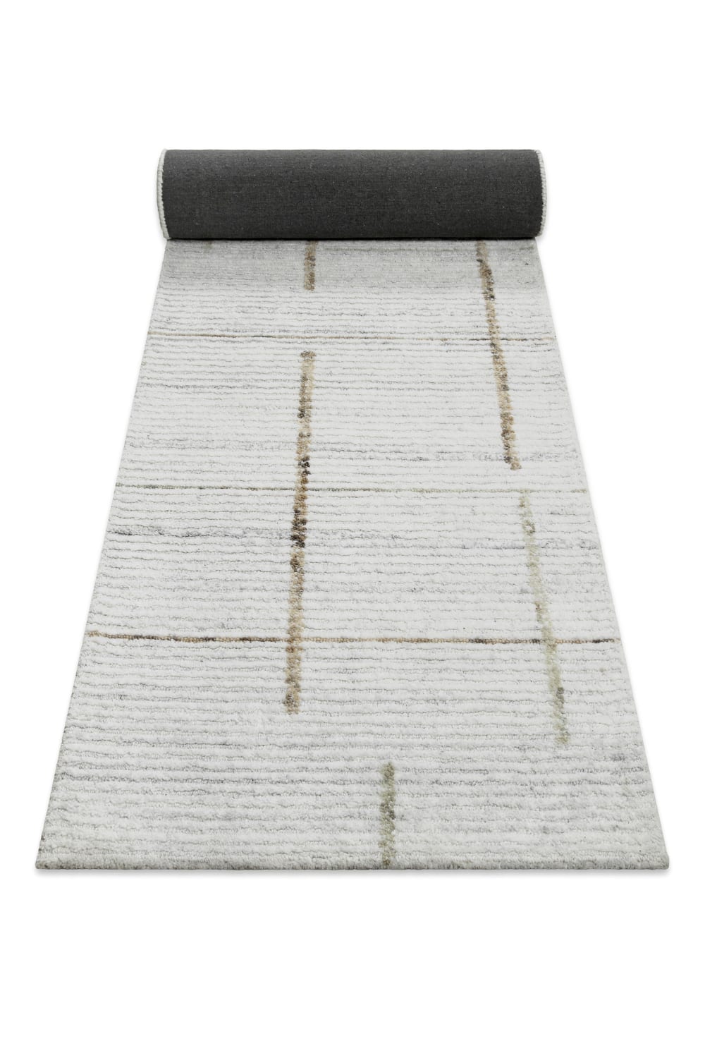 Tapis tufté main crème 80x230 — vue 3