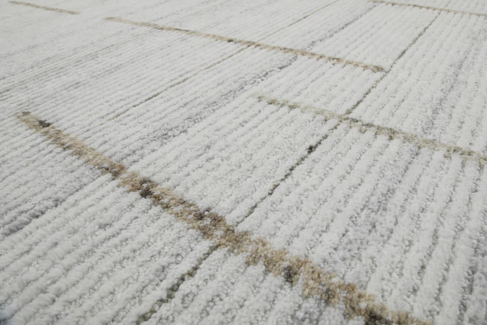 Tapis tufté main crème 80x230 — vue 4