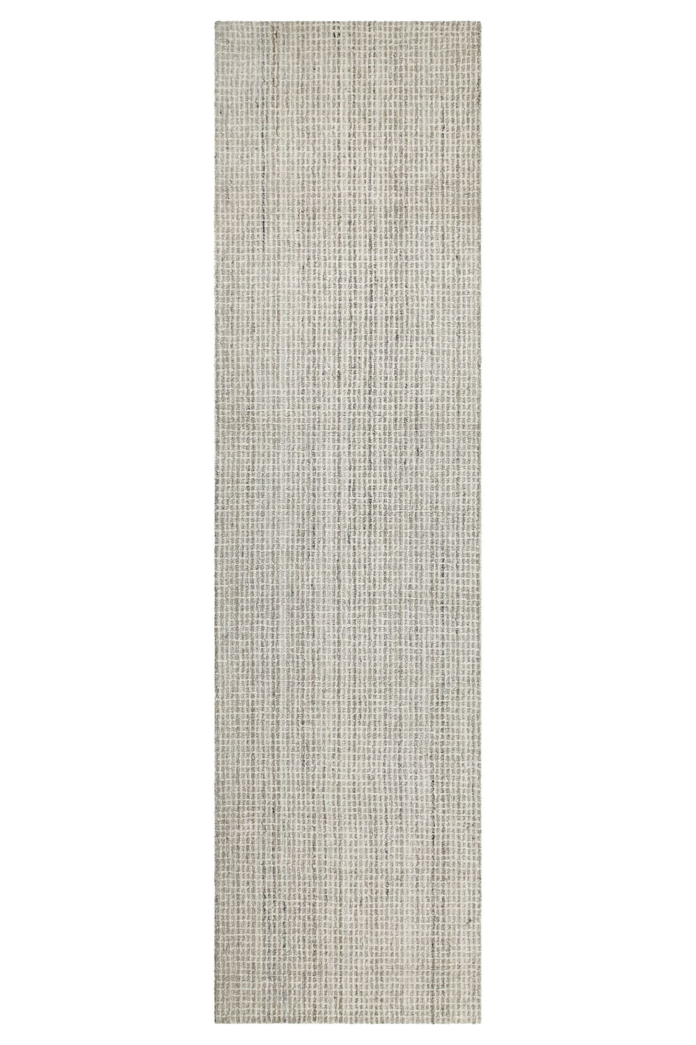 Tapis laine et polyester tufté main crème 80x230