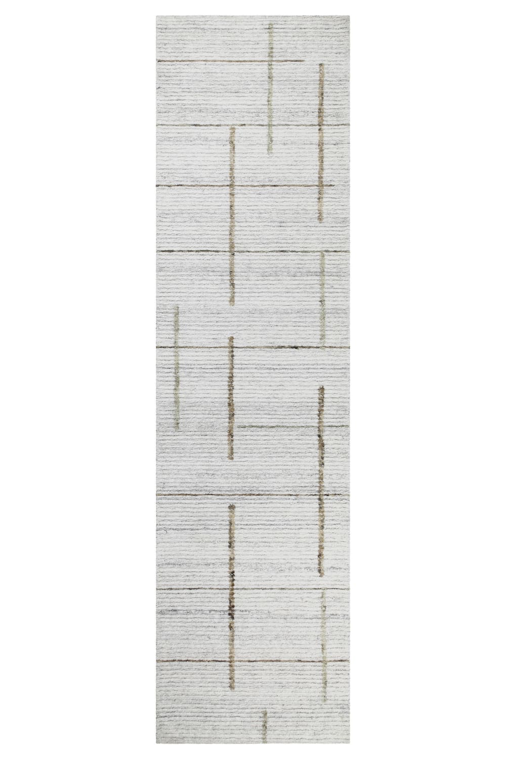 Tapis tufté main crème 80x300