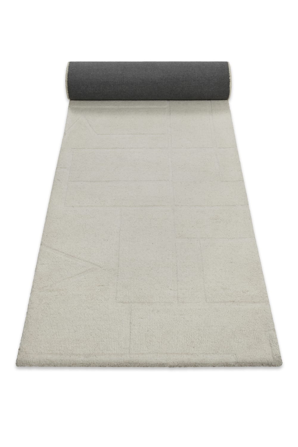 Teppich handgetuftet , creme, 80x300 - Maisons Du Monde