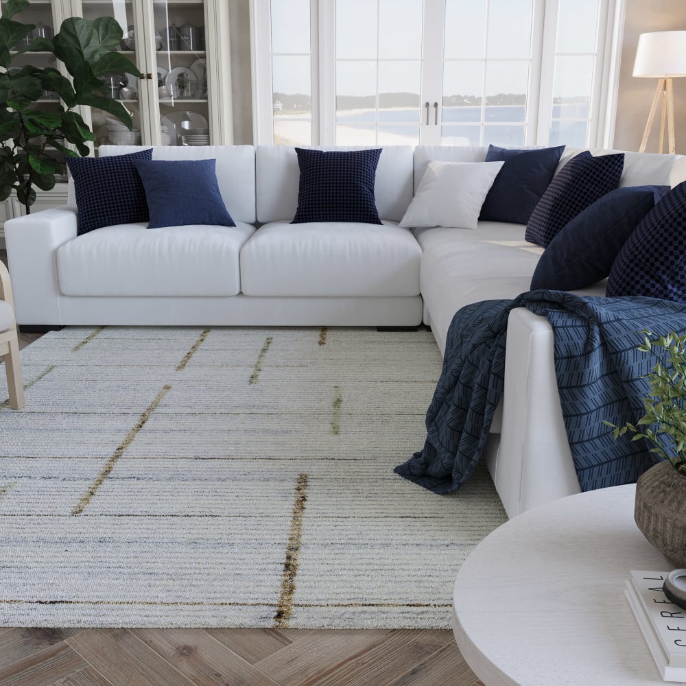 Teppich handgetuftet , creme, 140x200 - Maisons Du Monde
