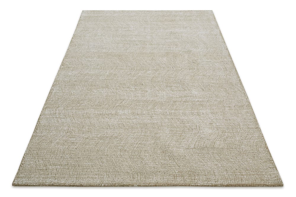 Teppich reine Wolle handgetuftet Creme 140x200 - Maisons Du Monde