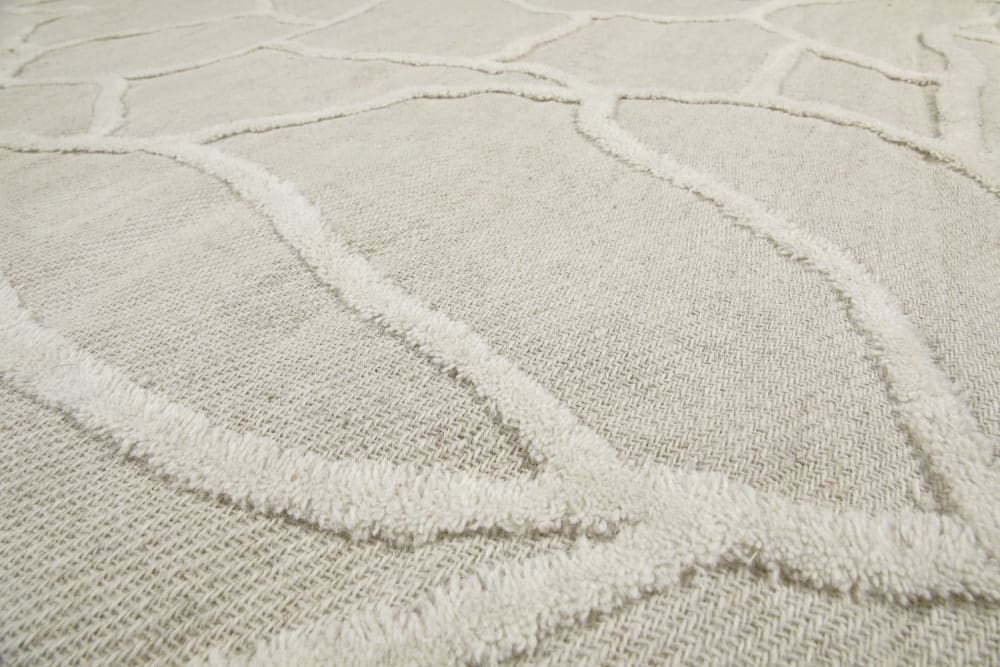 Tapis tufté main crème 110x170 — vue 4
