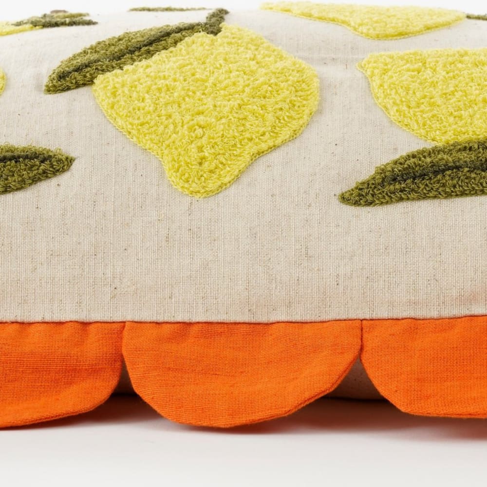Coussin décoratif blanc cassé coton h10xl45xl65cm - Maisons du Monde